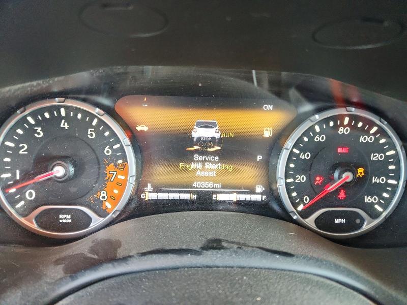 2017 Jeep Renegade VIN ZACCJBCB8HPF99903 COPART salvage auction — FRONT END, Ut - Salvage Certificate, sold $2,050 on 2026-08-11 (photo 9)