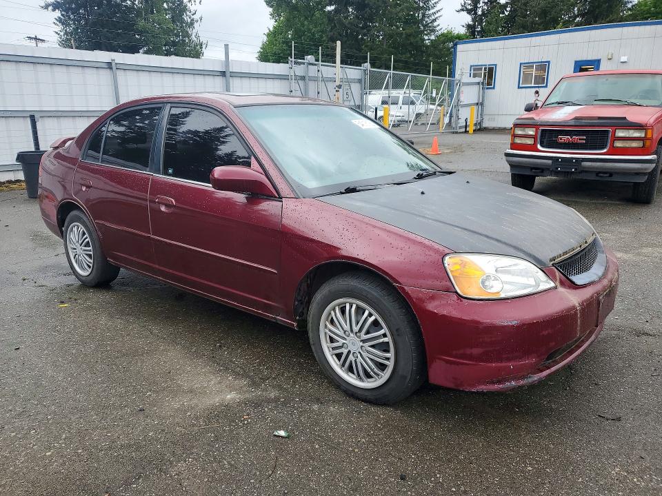 2003 Honda Civic VIN JHMES26763S001208 COPART salvage auction — FRONT END, Wa - Vehicle Cert Of Ownership-Titl, sold $250 on 2026-07-13 (photo 4)