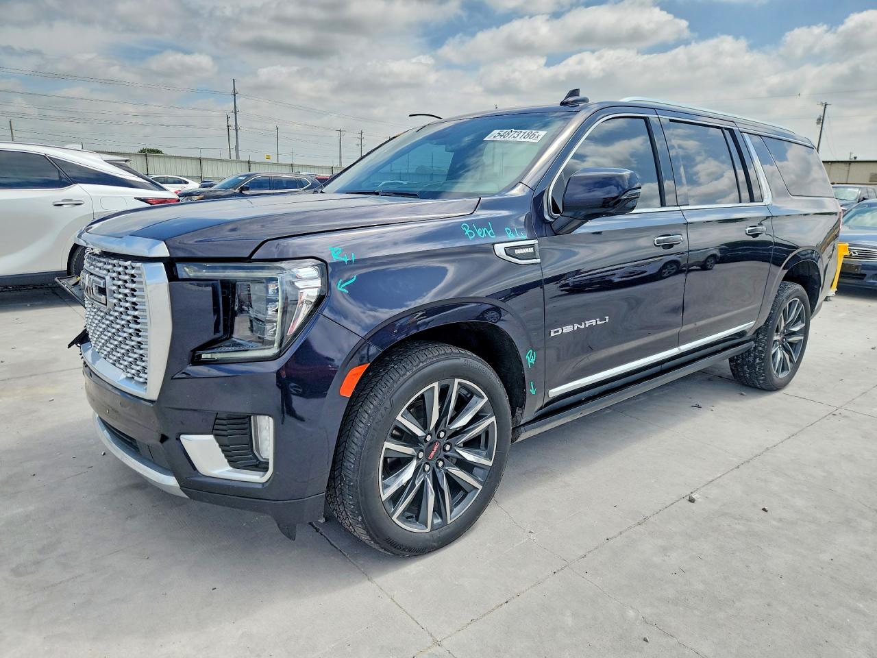 2023 GMC Yukon XL VIN 1GKS2JKT6PR335581 COPART salvage auction — Front End, TX - SALVAGE VEHICLE TITLE, sold $33,500 on 2026-07-02 (photo 1)