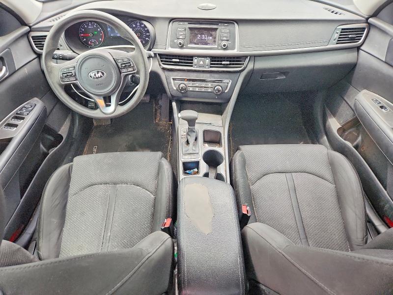 2016 Kia Optima VIN 5XXGT4L36GG100437 COPART salvage auction — FRONT END, Tx - Salvage Vehicle Title, sold $825 on 2026-07-16 (photo 8)