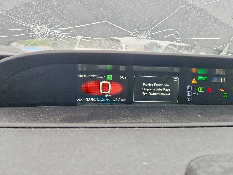2021 Toyota Prius VIN JTDKAMFU3M3141110 COPART salvage auction — HAIL, Mo - Salvage Certificate Of Title, sold $1,650 on 2026-07-28 (photo 9)