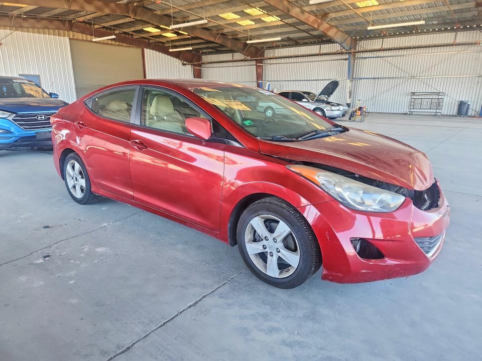 2012 Hyundai VIN KMHDH4AE3CU323690 COPART salvage auction — FRONT END, Ca - Salvage Certificate, sold $975 on 2026-07-13 (photo 4)