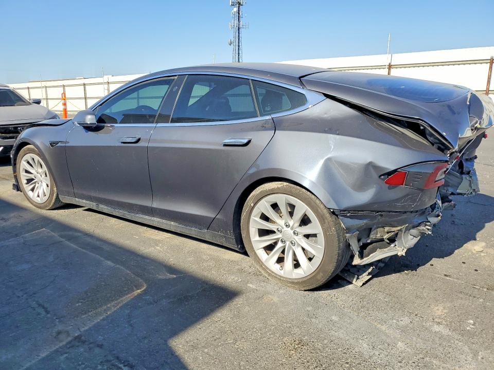 2017 Tesla Model s VIN 5YJSA1E21HF196002 COPART salvage auction — REAR END, Ca - Salvage Certificate, sold $4,800 on 2026-07-16 (photo 2)