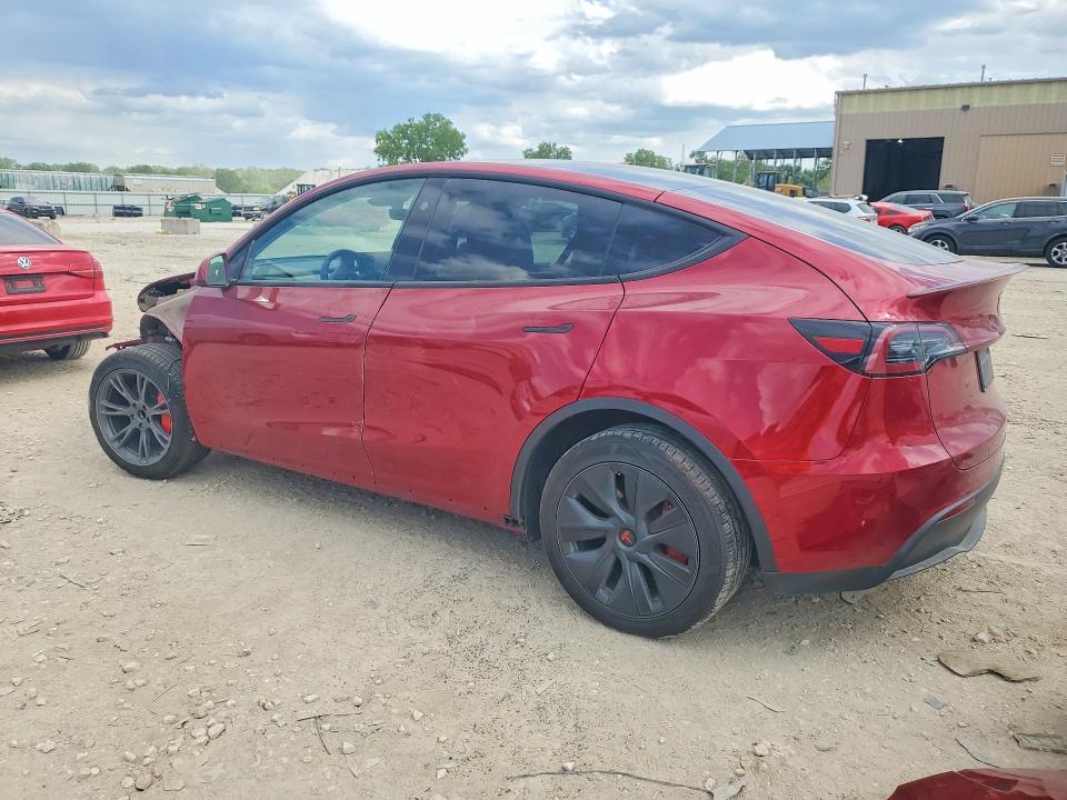 2024 Tesla Model y VIN 7SAYGDED0RF133442 COPART salvage auction — FRONT END, Mo - Salvage Certificate Of Title, sold $9,300 on 2026-07-09 (photo 2)