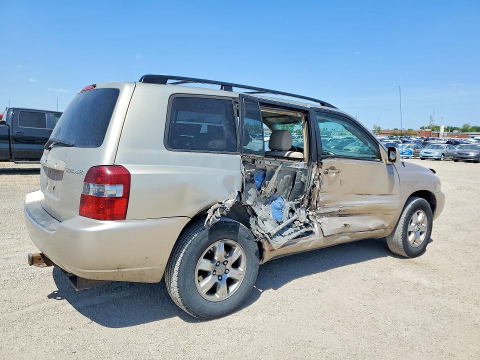 2007 Toyota Highlander VIN JTEDP21A270138578 COPART salvage auction — SIDE, Ia - Cert Of Title-Salvage Title, sold $600 on 2026-07-08 (photo 3)