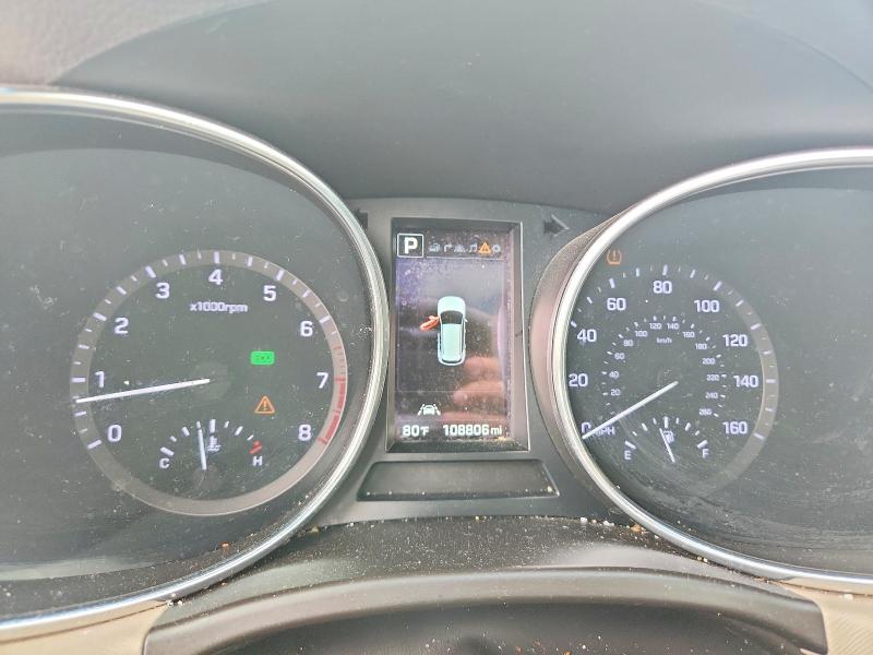 2017 Hyundai Santa fe VIN KM8SR4HF9HU216637 COPART salvage auction — FRONT END, Ky - Cert Of Title-Salvage, sold $5,800 on 2026-07-30 (photo 9)