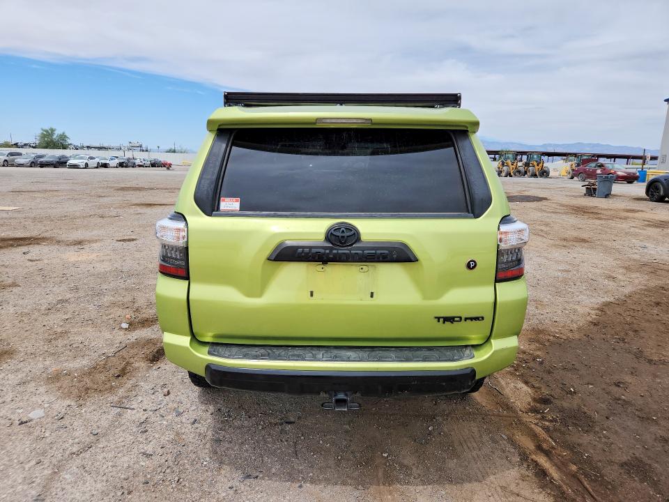 2022 Toyota 4runner VIN JTELU5JRXN6002785 COPART salvage auction — FRONT END, Az - Cert Of Title - Salvage, sold $18,300 on 2026-07-10 (photo 6)