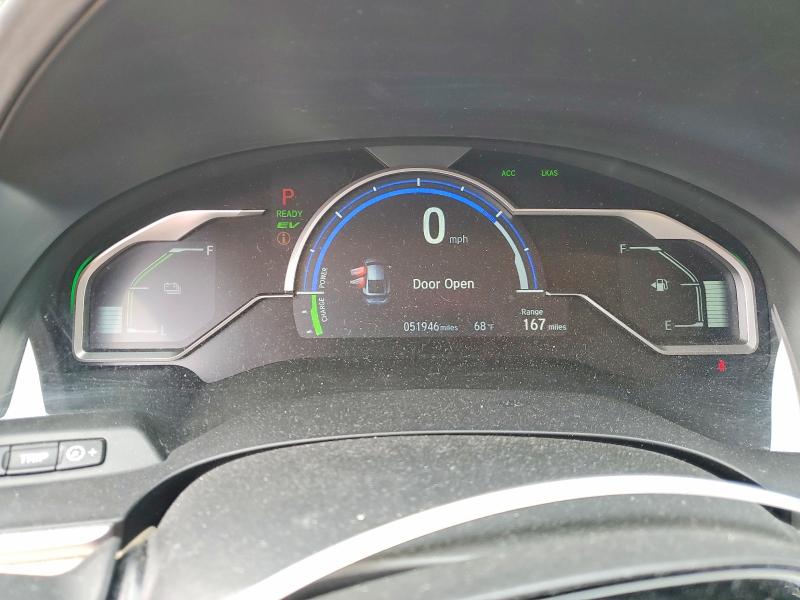 2018 Honda Clarity VIN JHMZC5F39JC007346 COPART salvage auction — FRONT END, Ca - Salvage Certificate, sold $6,000 on 2026-07-13 (photo 9)