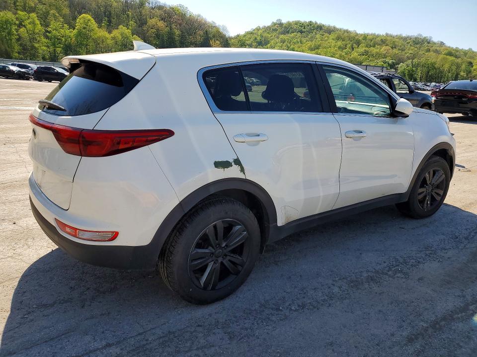 2019 Kia Sportage VIN KNDPMCAC7K7591693 COPART salvage auction — SIDE, Az - Cert Of Title - Salvage, sold $3,000 on 2026-07-09 (photo 3)
