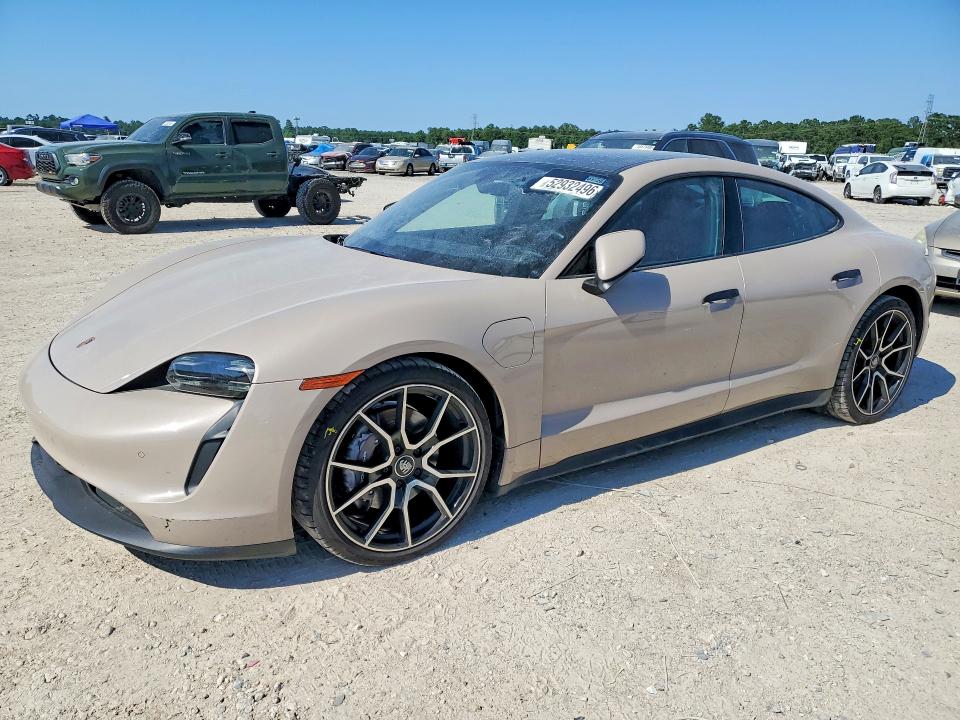 2024 Porsche Taycan VIN WP0AA2Y10RSA10817 COPART salvage auction — WATER/FLOOD, Tx - Salvage Title-Flood Damage, sold $35,000 on 2026-07-07 (photo 1)