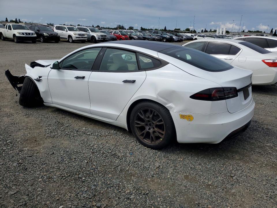 2022 Tesla VIN 5YJSA1E55NF483624 COPART salvage auction — FRONT END, Ca - Salvage Certificate, sold $8,400 on 2026-07-28 (photo 2)