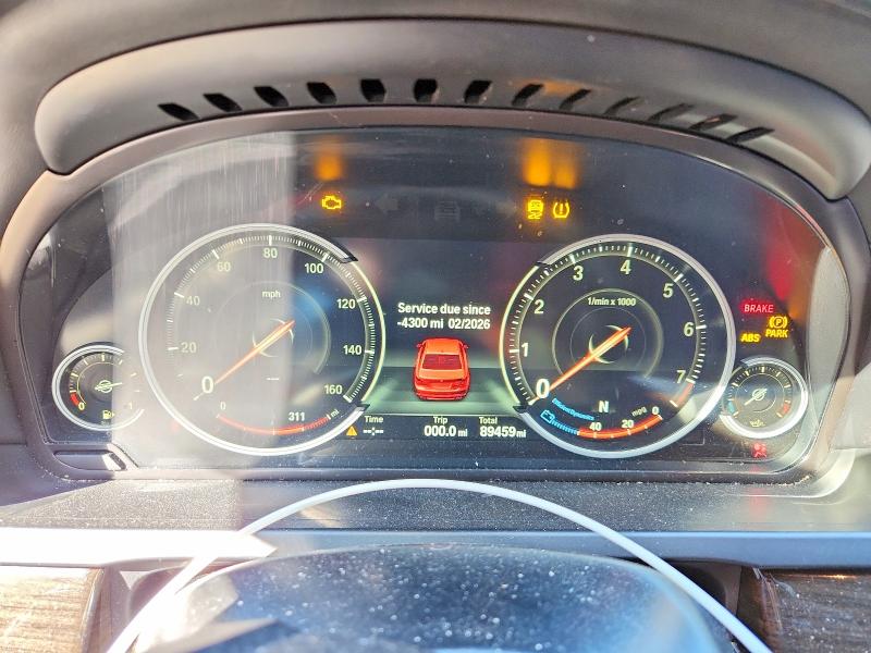 2015 BMW 7er VIN WBAYF8C56FD654300 COPART salvage auction — FRONT END, Salvage Title, sold $950 on 2026-07-31 (photo 9)