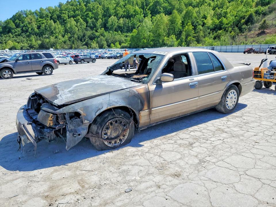 2003 Mercury Grand marquis VIN 2MEFM74WX3X701882 COPART salvage auction — BURN, Wv - Salvage Certificate, sold $450 on 2026-07-23 (photo 1)