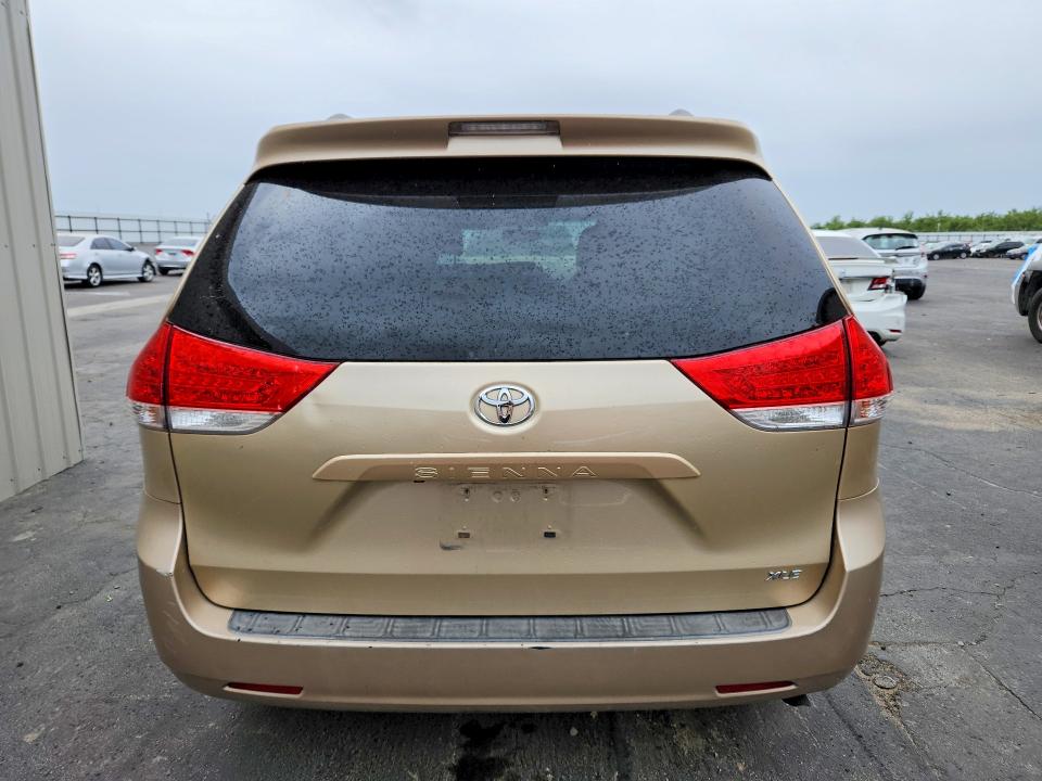 2011 Toyota Sienna VIN 5TDYK3DC5BS131086 COPART salvage auction — FRONT END, CA - SALVAGE CERTIFICATE, sold $2,250 on 2026-07-13 (photo 6)
