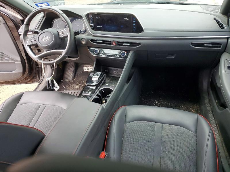 2022 Hyundai Sonata VIN KMHL44J27NA213971 COPART salvage auction — HAIL, Tx - Certificate Of Title, sold $7,700 on 2026-07-30 (photo 8)