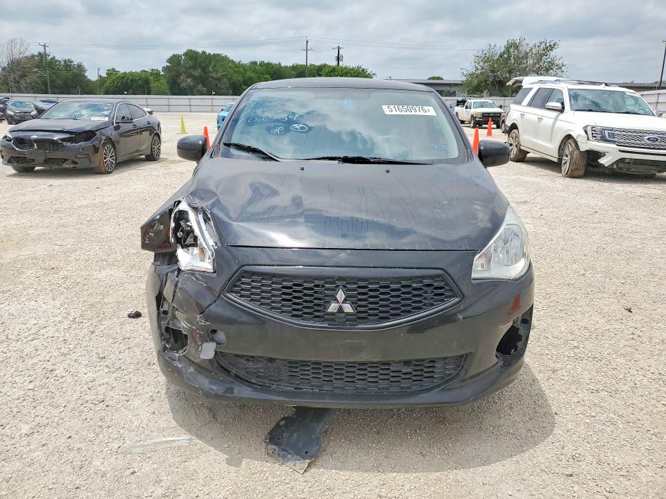 2020 Mitsubishi Mirage VIN ML32F3FJXLHF02454 COPART salvage auction — FRONT END, Tx - Salvage Vehicle Title, sold $2,150 on 2026-07-16 (photo 5)