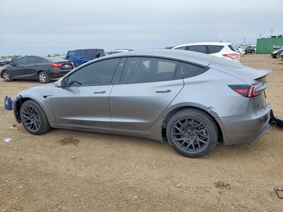 2025 Tesla VIN 5YJ3E1EB6SF886540 COPART salvage auction — SIDE, Il - Salvage Certificate, sold $11,200 on 2026-07-28 (photo 2)