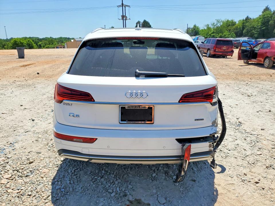 2021 Audi Q5 VIN WA1AAAFY1M2008004 COPART salvage auction — REAR END, Nc - Salvage Certificate Of Title, sold $225 on 2026-07-27 (photo 6)