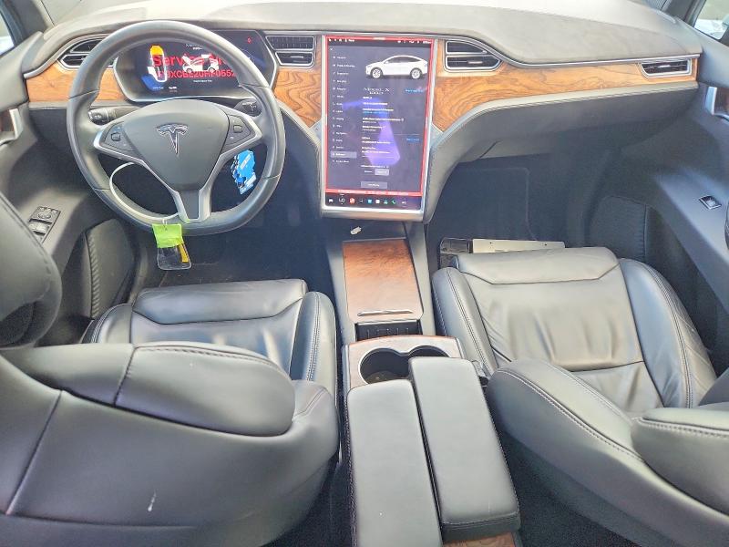 2017 Tesla Model x VIN 5YJXCBE20HF055203 COPART salvage auction — FRONT END, Or - Salvage Title Certificate, sold $6,600 on 2026-07-06 (photo 8)