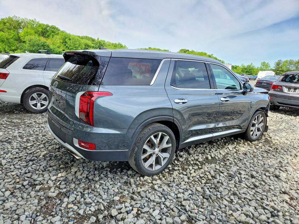 2021 Hyundai Palisade VIN KM8R3DHE5MU324447 COPART salvage auction — FRONT END, Nj - Cert Of Title-Salvage, sold $2,500 on 2026-07-27 (photo 3)