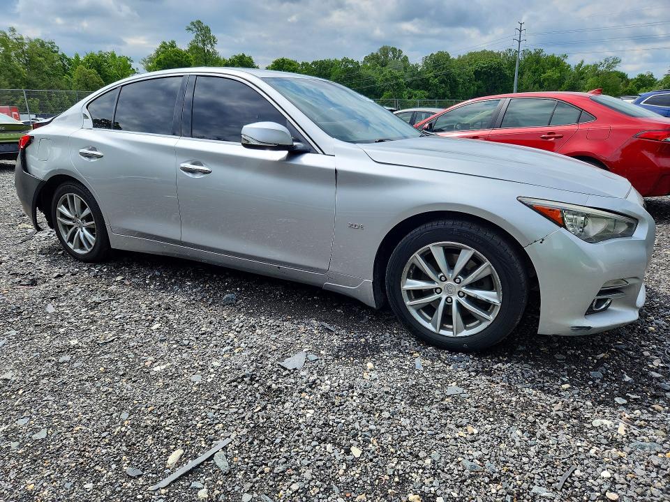 2017 Infiniti VIN JN1CV7AR7HM680894 COPART salvage auction — REAR END, Md - Cert Of Salvage > 75% Damage, sold $500 on 2026-07-31 (photo 4)