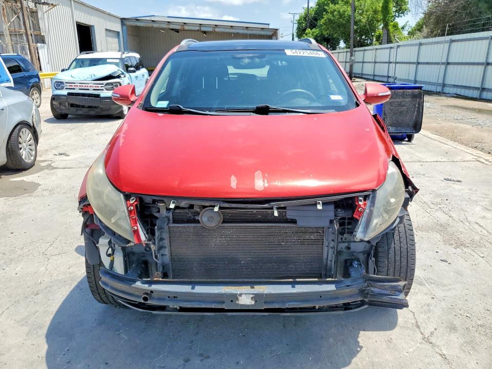 2012 Kia VIN KNDPC3A21C7261107 COPART salvage auction — FRONT END, Tx - Salvage Vehicle Title, sold $1,250 on 2026-07-07 (photo 5)
