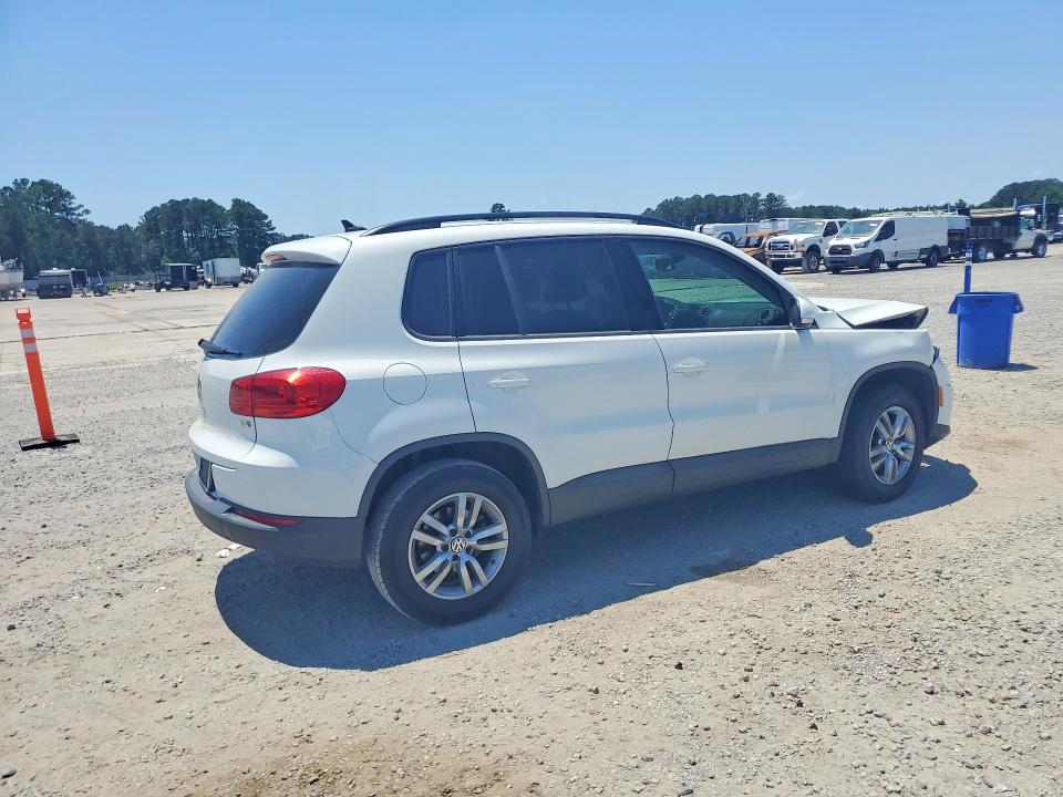 2017 Volkswagen Tiguan VIN WVGAV7AX2HW512566 COPART salvage auction — FRONT END, Nc - Salvage Certificate Of Title, sold $1,050 on 2026-07-06 (photo 3)