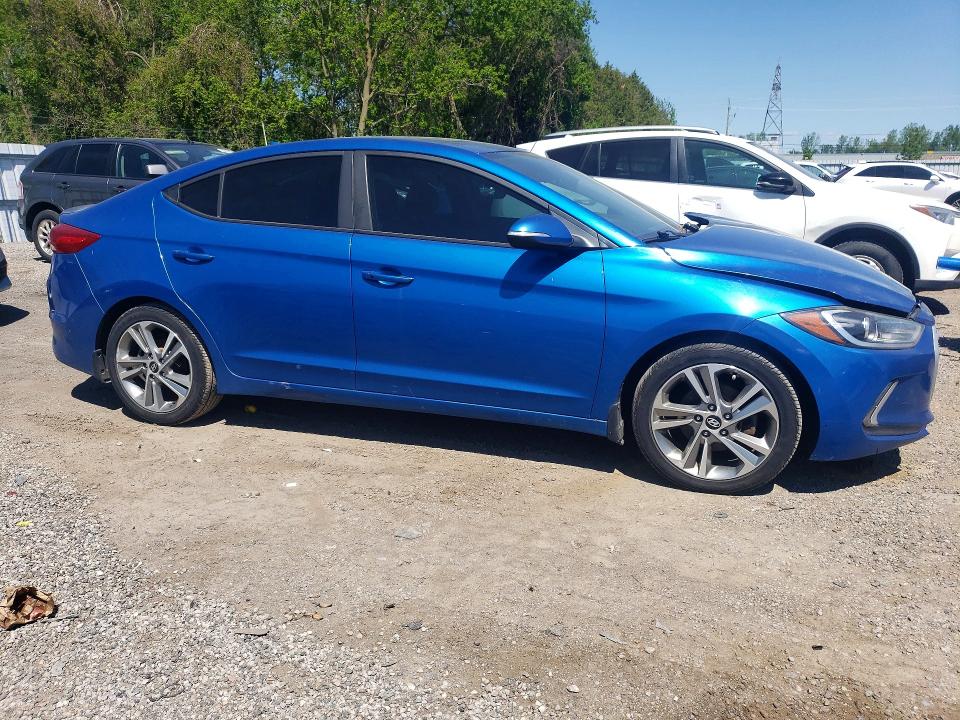 2017 Hyundai Elantra VIN KMHD84LF2HU266010 COPART salvage auction — FRONT END, On - Permit Salvage, sold $2,000 on 2026-07-07 (photo 4)