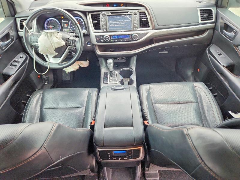 2019 Toyota Highlander VIN 5TDYZRFHXKS326690 COPART salvage auction — FRONT END, TX - SALVAGE VEHICLE TITLE (P), sold $10,100 on 2026-07-02 (photo 8)
