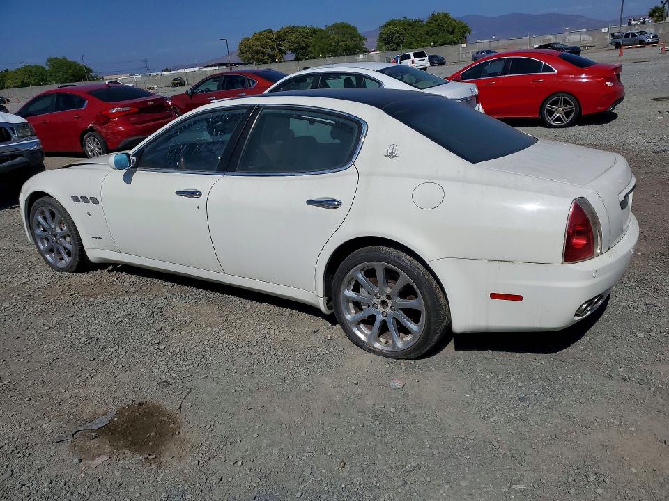 2007 Maserati Quattroporte VIN ZAMFE39A570032263 COPART salvage auction — FRONT END, CA - CERTIFICATE OF TITLE, sold $700 on 2026-09-23 (photo 2)