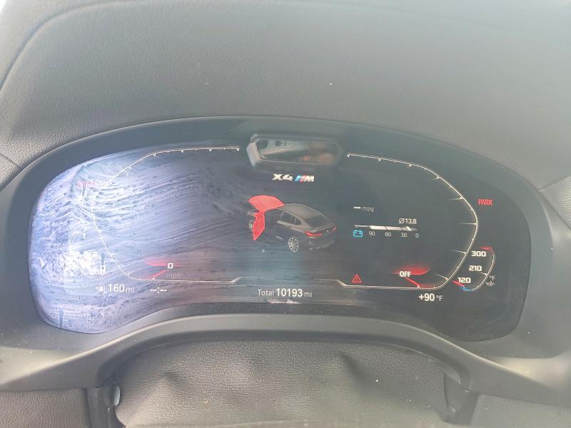 2024 BMW X4 VIN 5YM23EC09R9U27444 COPART salvage auction — WATER/FLOOD, Tx - Salvage Title-Flood Damage, sold $33,250 on 2026-07-09 (photo 9)