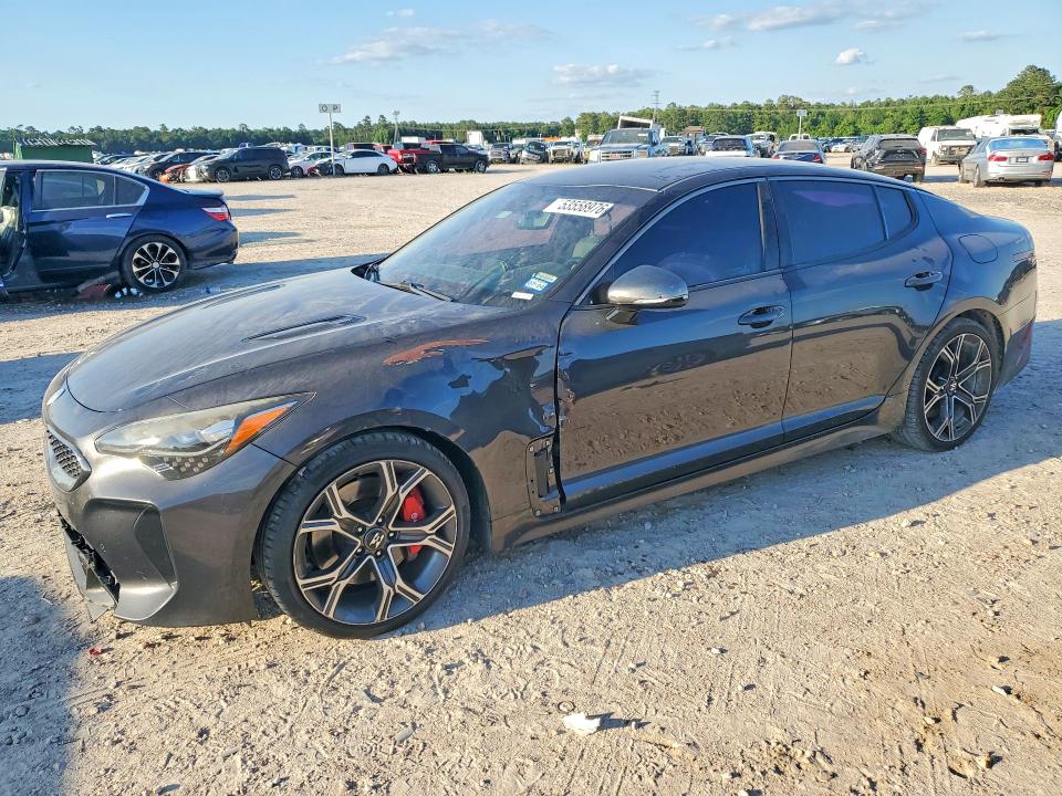 2019 Kia Stinger VIN KNAE35LC2K6054929 COPART salvage auction — FRONT END, Tx - Salvage Vehicle Title, sold $3,050 on 2026-07-17 (photo 1)