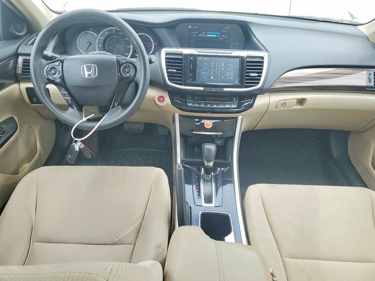 2016 Honda Accord VIN 1HGCR2F76GA030015 COPART salvage auction — Hail, KS - CERT OF TITLE-SALVAGE, sold $4,350 on 2026-07-07 (photo 8)