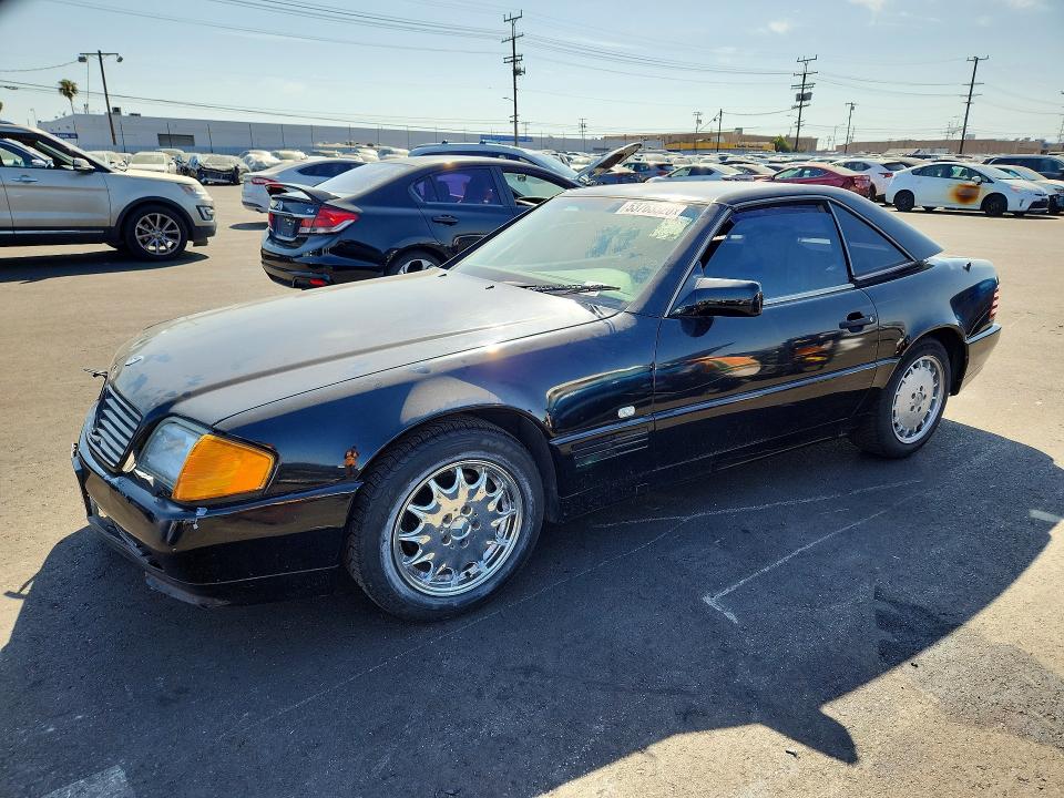 1991 Mercedes-benz Sl-klasse VIN WDBFA66E2MF018840 COPART salvage auction — FRONT END, Ca - Dis/Dlr/Exp Only Clean Title, sold $2,050 on 2026-07-06 (photo 1)