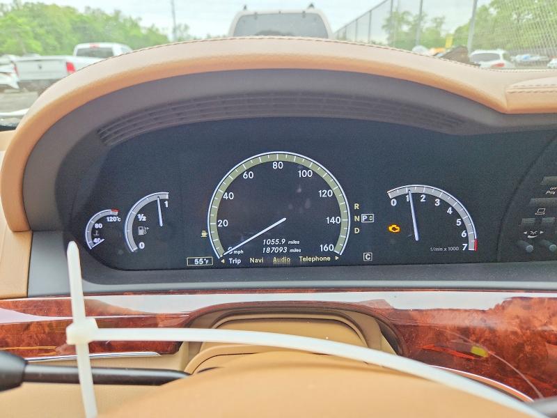 2010 Mercedes-benz S class VIN WDDNG8GB3AA316193 COPART salvage auction — FRONT END, MD - CERT OF SALVAGE > 75% DAMAGE (P), sold $950 on 2026-07-10 (photo 9)
