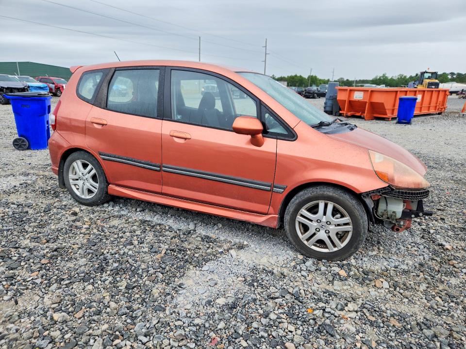 2008 Honda Fit VIN JHMGD38668S048212 COPART salvage auction — FRONT END, GA - CERT OF TITLE-SALVAGE, sold $550 on 2026-07-28 (photo 4)