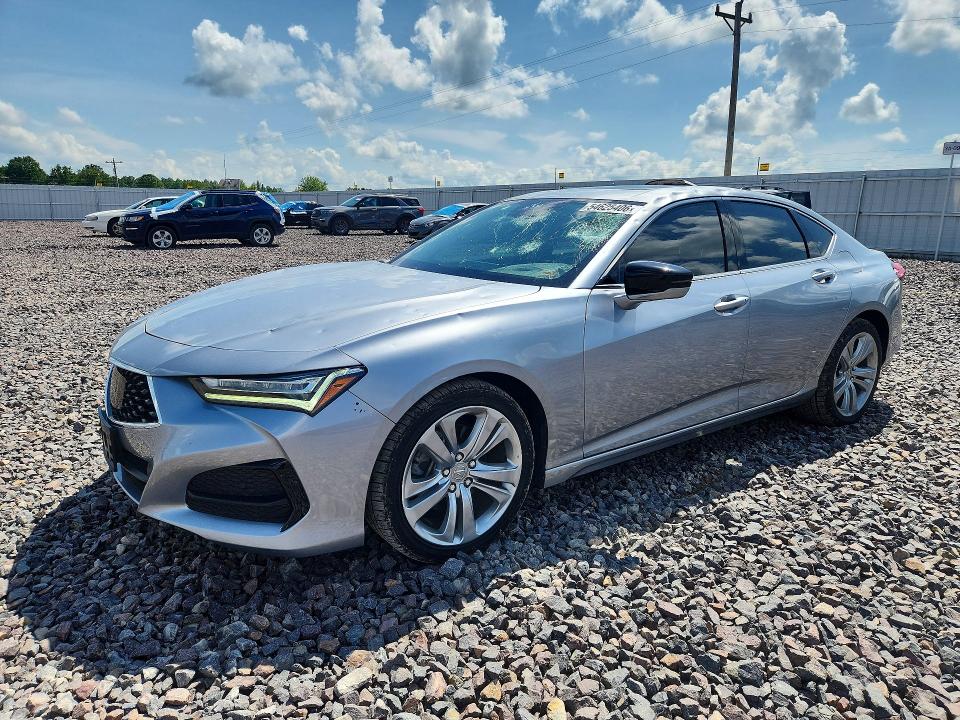 2021 Acura Tlx VIN 19UUB5F45MA009071 COPART salvage auction — HAIL, Mo - Salvage Certificate Of Title, sold $12,300 on 2026-07-27 (photo 1)