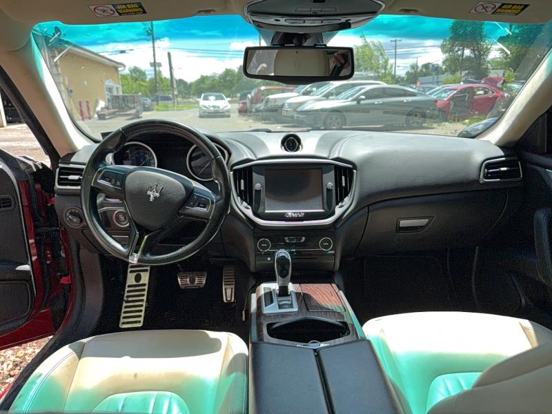 2015 Maserati Ghibli VIN ZAM57RTA0F1140879 COPART salvage auction — MECHANICAL, NJ - CERT OF TITLE W/SALVAGE HISTOR, sold $1,200 on 2026-07-09 (photo 9)