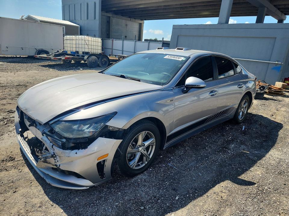 2021 Hyundai Sonata VIN 5NPEG4JA9MH095506 COPART salvage auction — FRONT END, Fl - Cert Of Title Slvg Rebuildable, sold $3,100 on 2026-07-09 (photo 1)