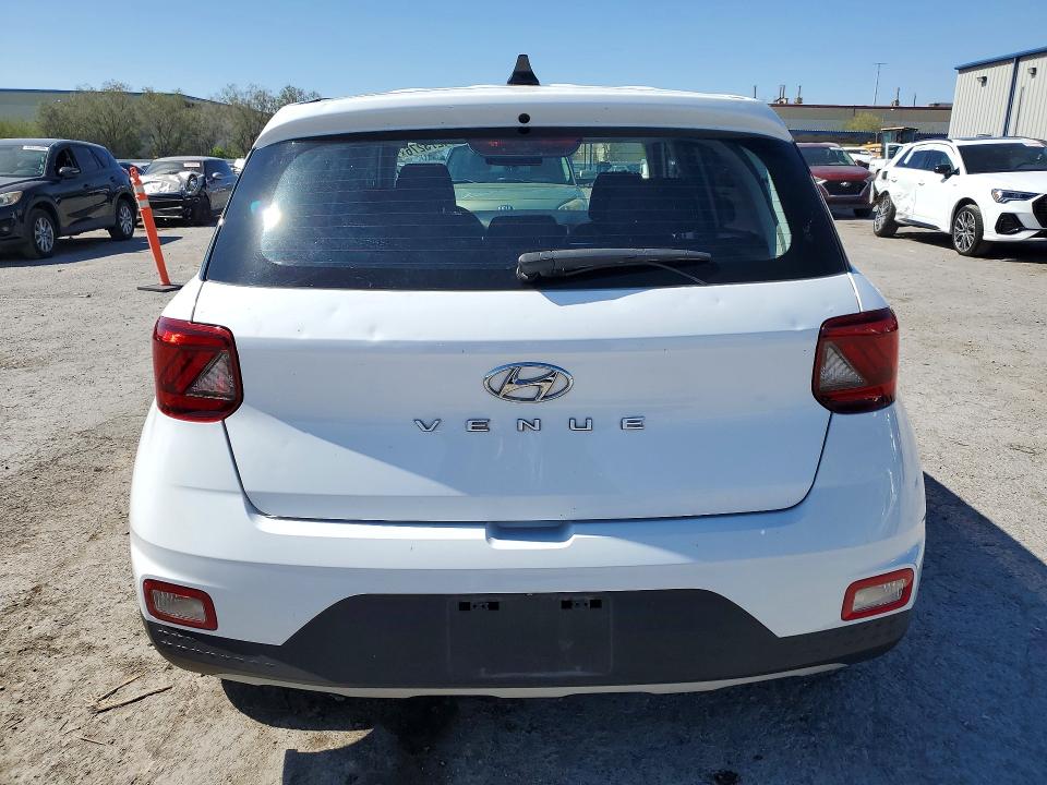 2022 Hyundai Venue VIN KMHRB8A36NU155544 COPART salvage auction — FRONT END, Ut - Salvage Certificate, sold $3,600 on 2026-07-28 (photo 6)