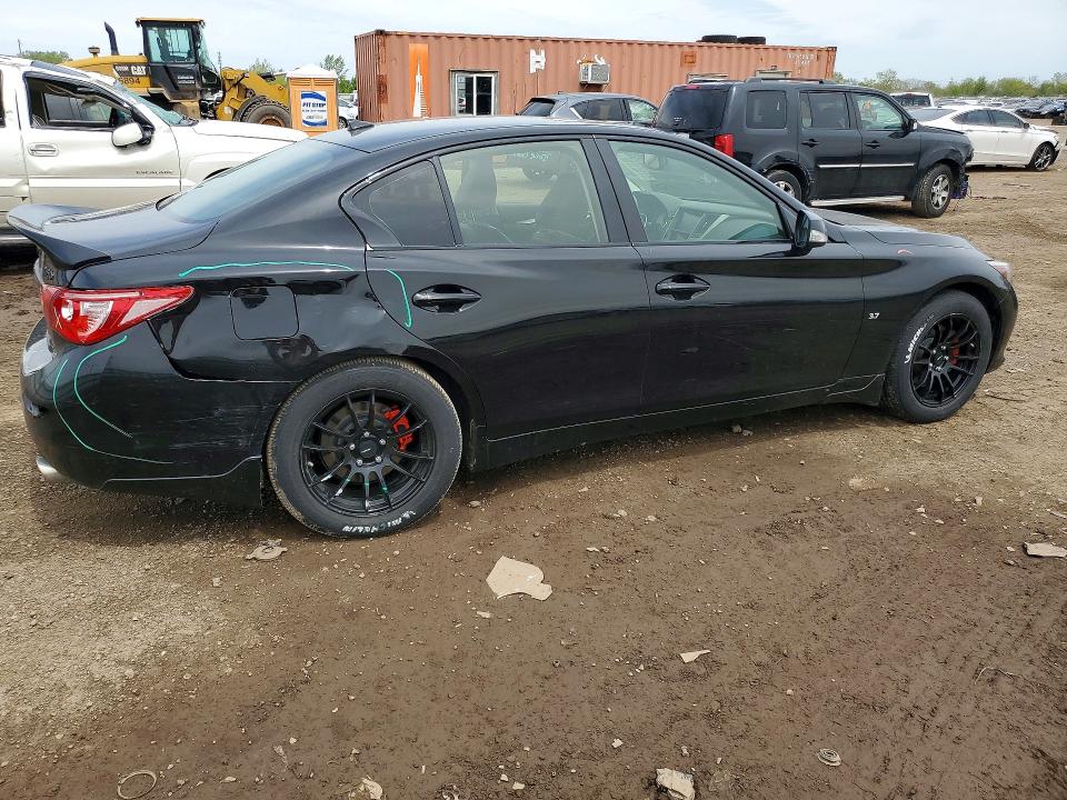 2014 Infiniti VIN JN1BV7AR7EM690025 COPART salvage auction — REAR END, Il - Salvage Certificate, sold $4,150 on 2026-07-07 (photo 3)