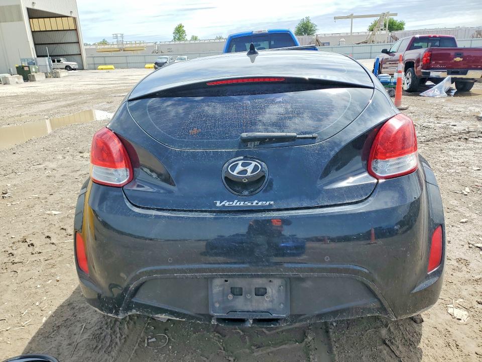 2012 Hyundai Veloster VIN KMHTC6AD6CU055926 COPART salvage auction — SIDE, KS - CERT OF TITLE-SALVAGE, sold $150 on 2026-07-28 (photo 6)