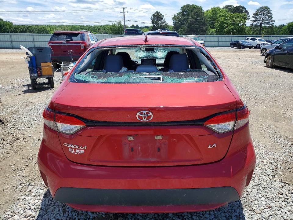 2021 Toyota Corolla VIN 5YFEPMAE1MP164243 COPART salvage auction — HAIL, Ar - Cert Of Title-Salvage, sold $5,200 on 2026-07-08 (photo 6)