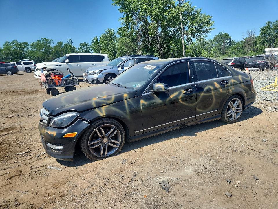 2013 Mercedes-benz VIN WDDGF4HB0DR243101 COPART salvage auction — VANDALISM, Pa - Certificate Of Salvage, sold $775 on 2026-07-09 (photo 1)