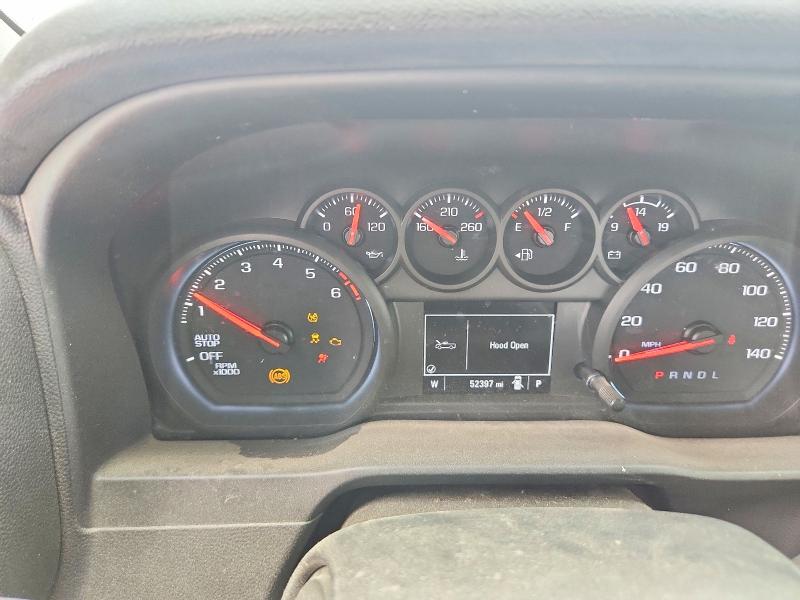 2021 Chevrolet Silverado 1500 VIN 1GCPWBEKXMZ338056 COPART salvage auction — REAR END, Ca - Salvage Certificate, sold $7,900 on 2026-07-29 (photo 9)