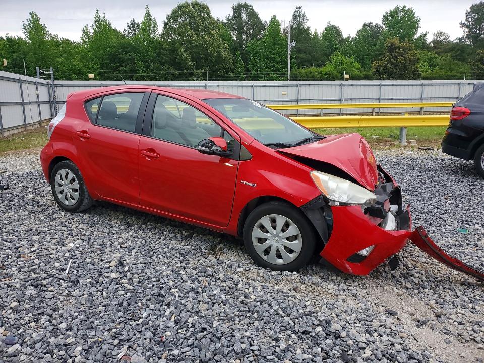 2013 Toyota Prius VIN JTDKDTB36D1551930 COPART salvage auction — FRONT END, Tn - Salvage Certificate, sold $1,000 on 2026-07-02 (photo 4)
