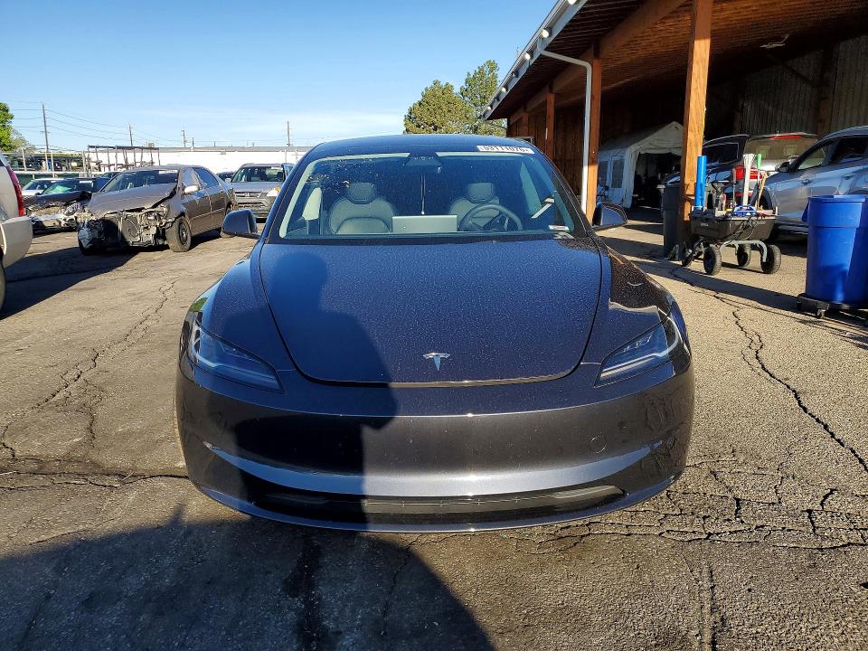 2024 Tesla Model 3 VIN 5YJ3E1EB5RF754461 COPART salvage auction — REAR END, Co - Public - Salvage Title, sold $15,700 on 2026-07-07 (photo 5)