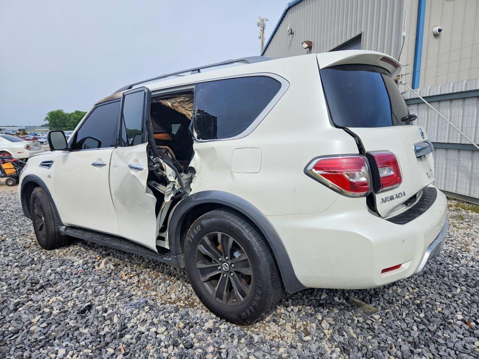 2017 Nissan Armada VIN JN8AY2NFXH9303353 COPART salvage auction — BURN, Tn - Salvage Certificate, sold $2,650 on 2026-07-02 (photo 2)