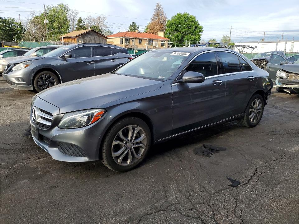2017 Mercedes-benz C-klasse VIN 55SWF4KB8HU194691 COPART salvage auction — REAR END, Co - Public - Salvage Title, sold $3,500 on 2026-07-06 (photo 1)