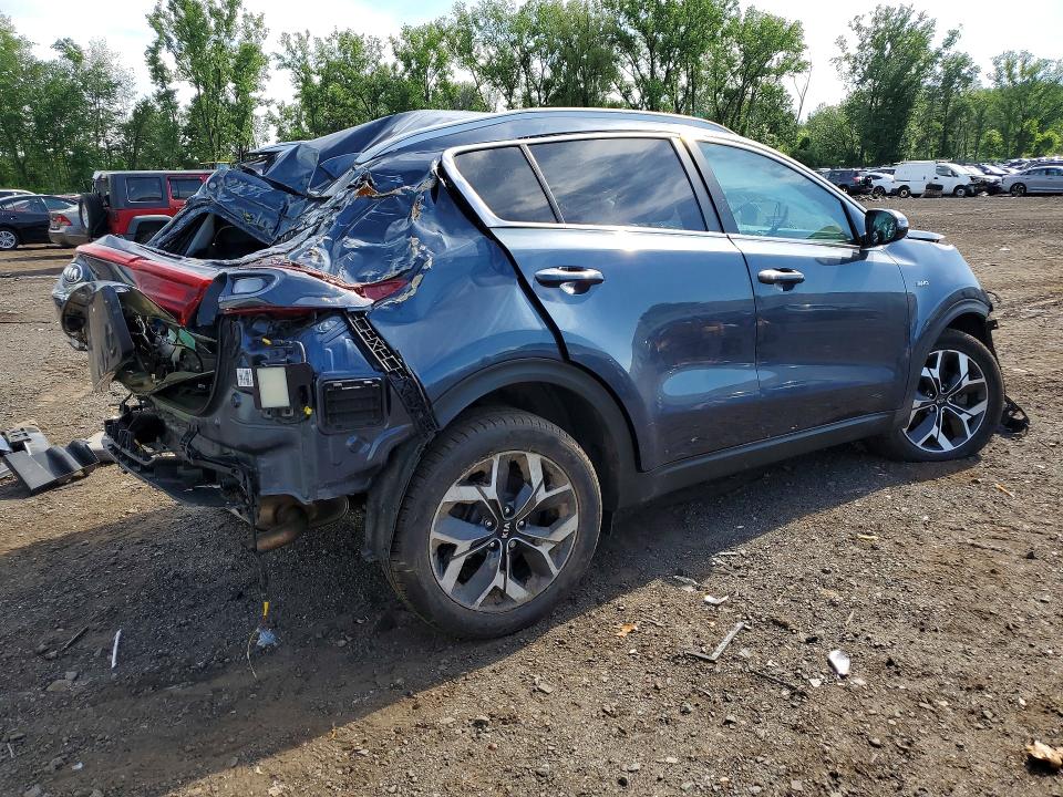 2021 Kia Sportage VIN KNDPNCAC5M7899381 COPART salvage auction — ALL OVER, CT - CERT OF TITLE-SALVAGE, sold $925 on 2026-07-10 (photo 3)